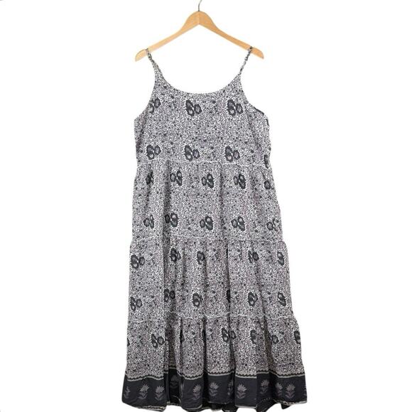 Natural Life Cotton Floral Spaghetti Strap Maxi Dress | Dainty Floral | L/XL - Picture 6 of 11